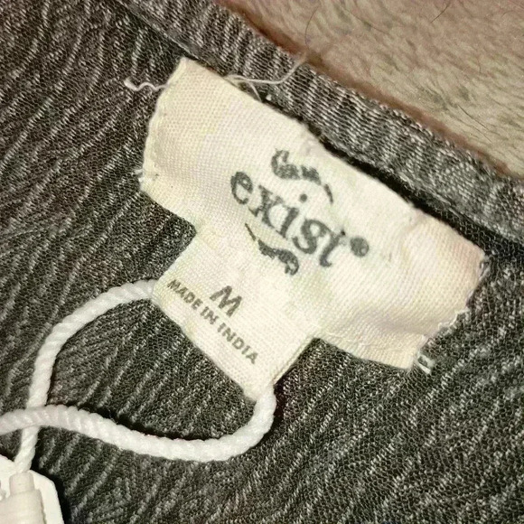 NWT! EXIST Lace Witchy Bell sleeves Gray‎ Whimsigoth Cottagecore dress size M - Picture 5 of 9